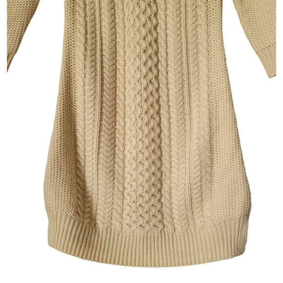 PINK Rose Sweater Dress Size Medium in Beige - Picture 3 of 10